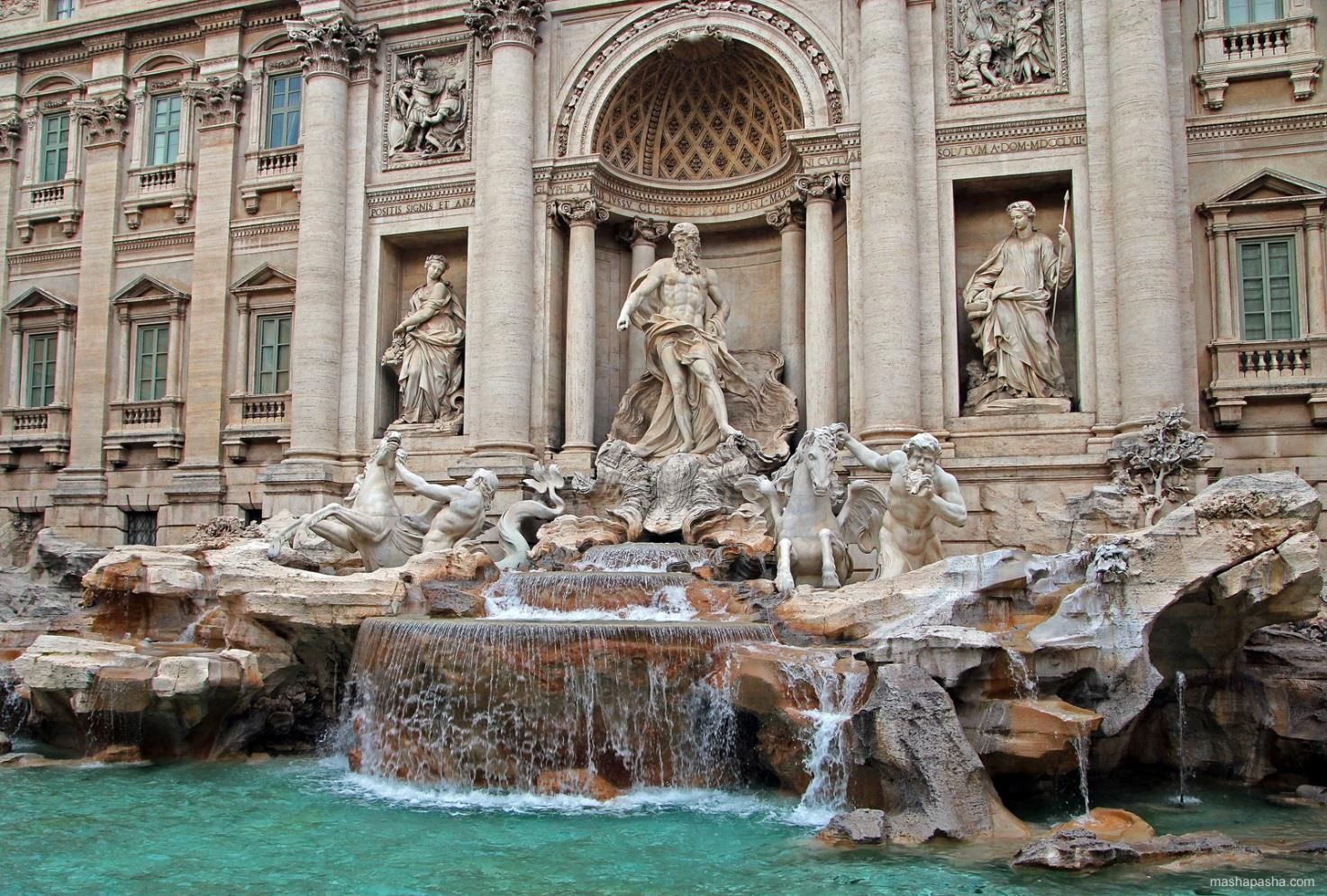 Фонтан Треви в Риме (Fontana di Trevi, Roma)